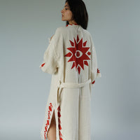 The Sacred Eye Kimono in Organic Linen