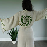 Sacred Spiral Kimono in Linen