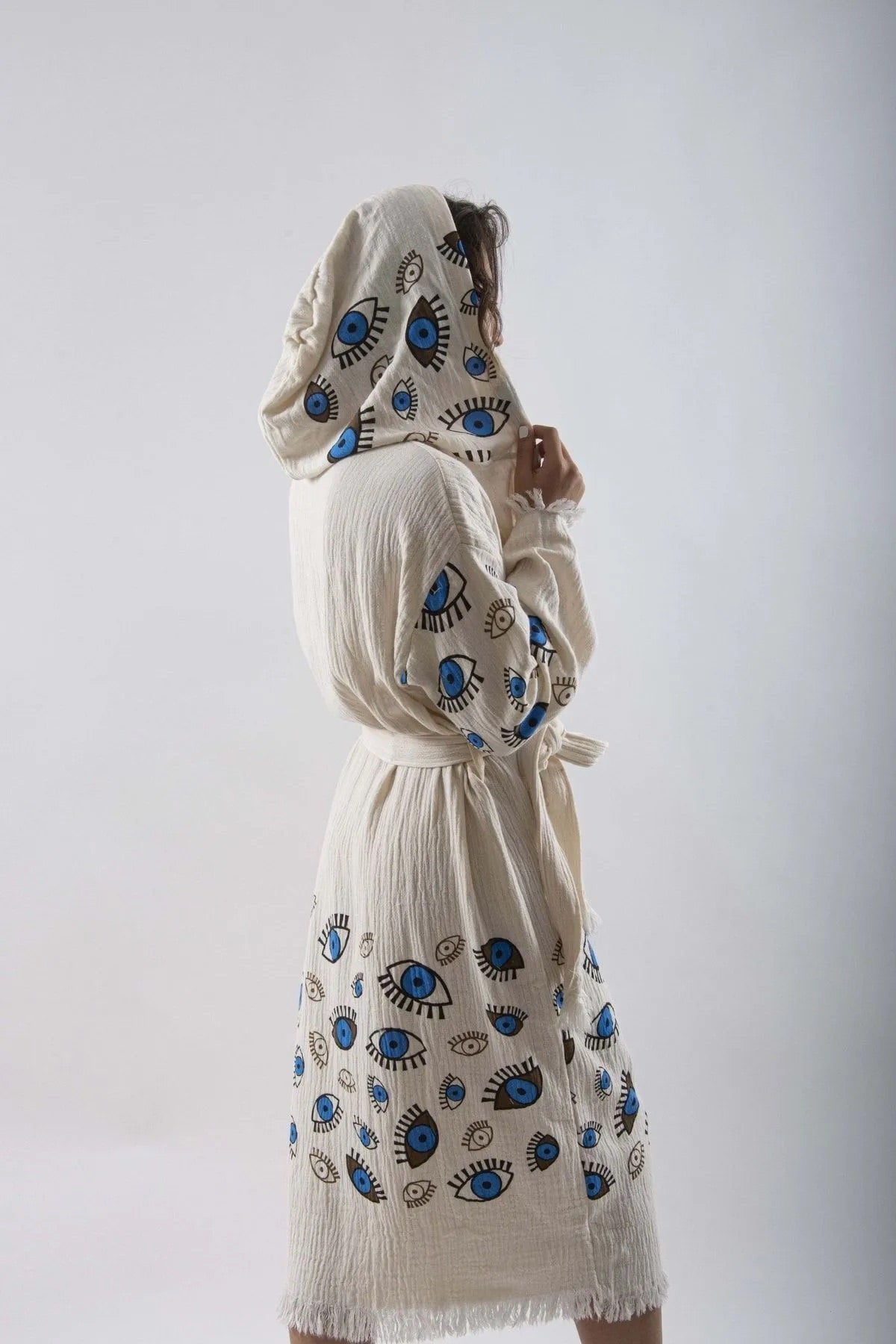 Evil Eye Kimono with Hood