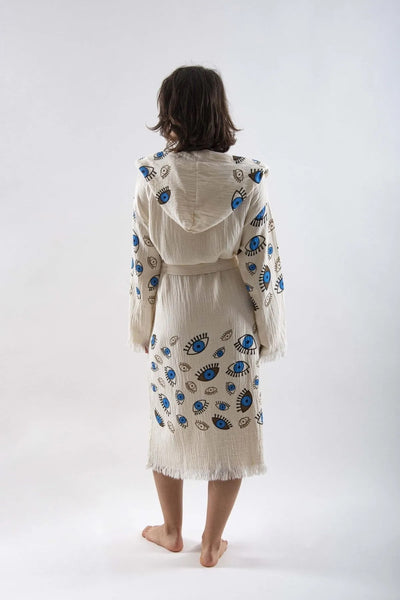 Evil Eye Kimono with Hood