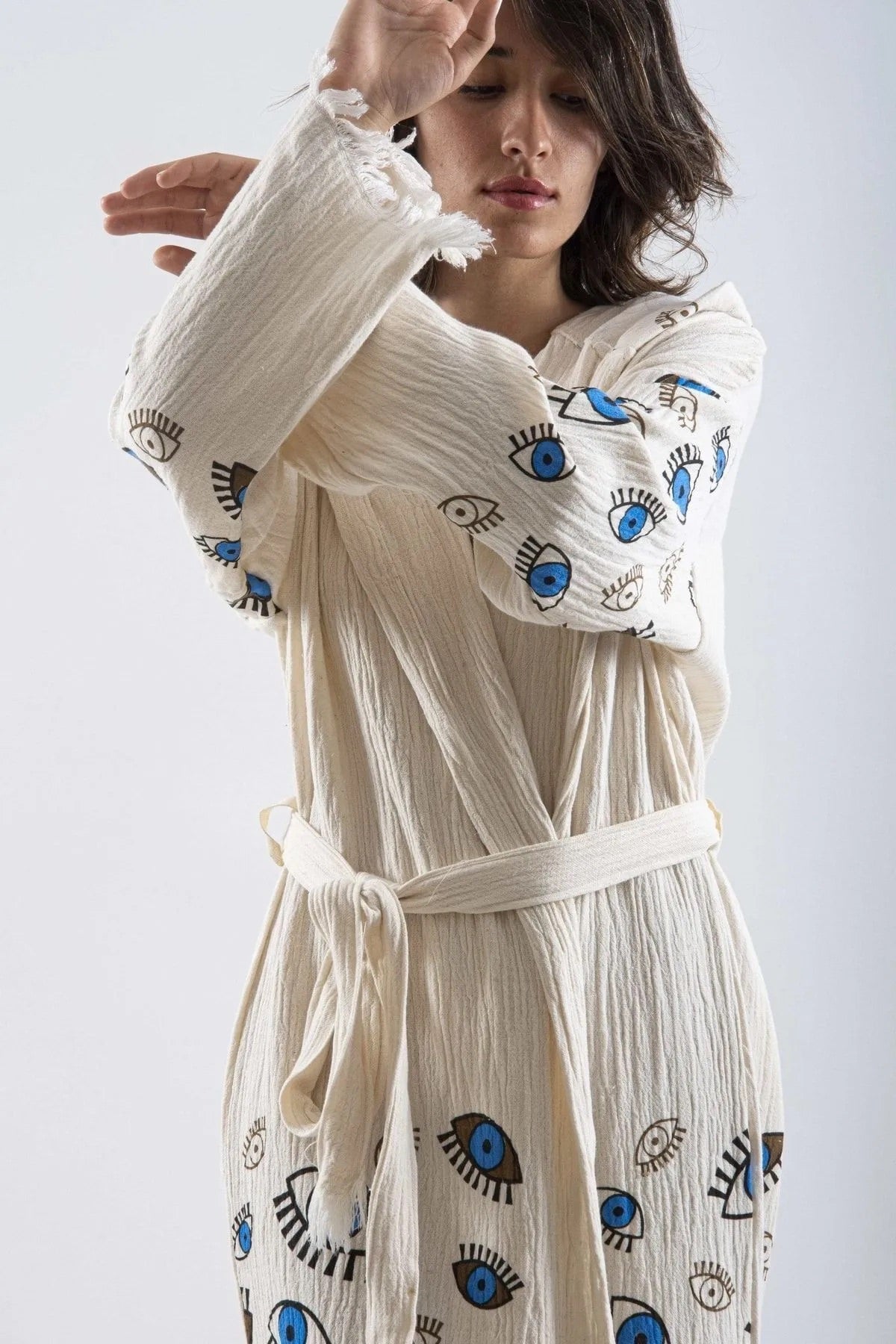 Evil Eye Kimono with Hood