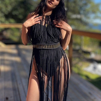 Black Coachella Festival Dress