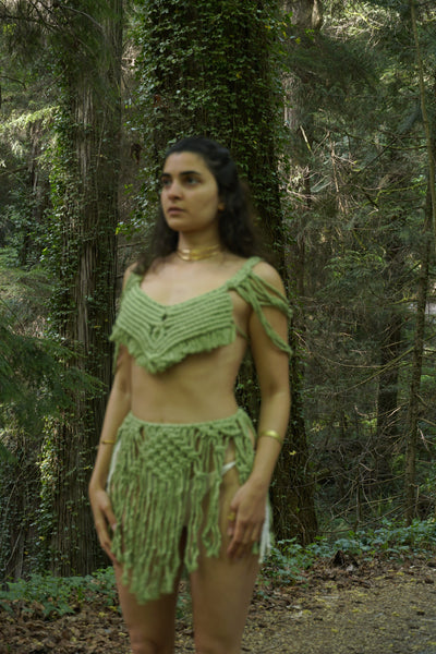 White Fairy Macrame Dress