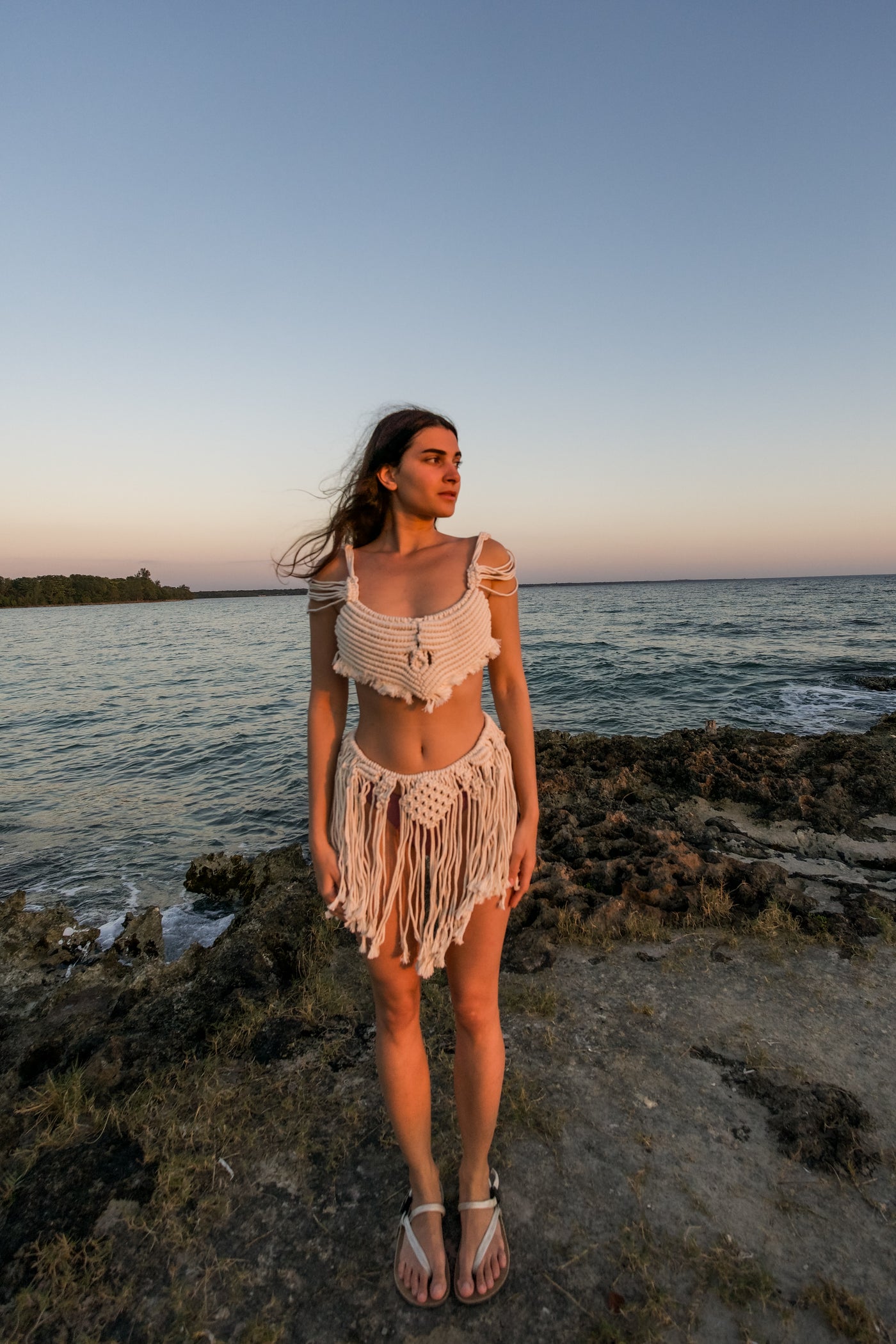 White Fairy Macrame Dress