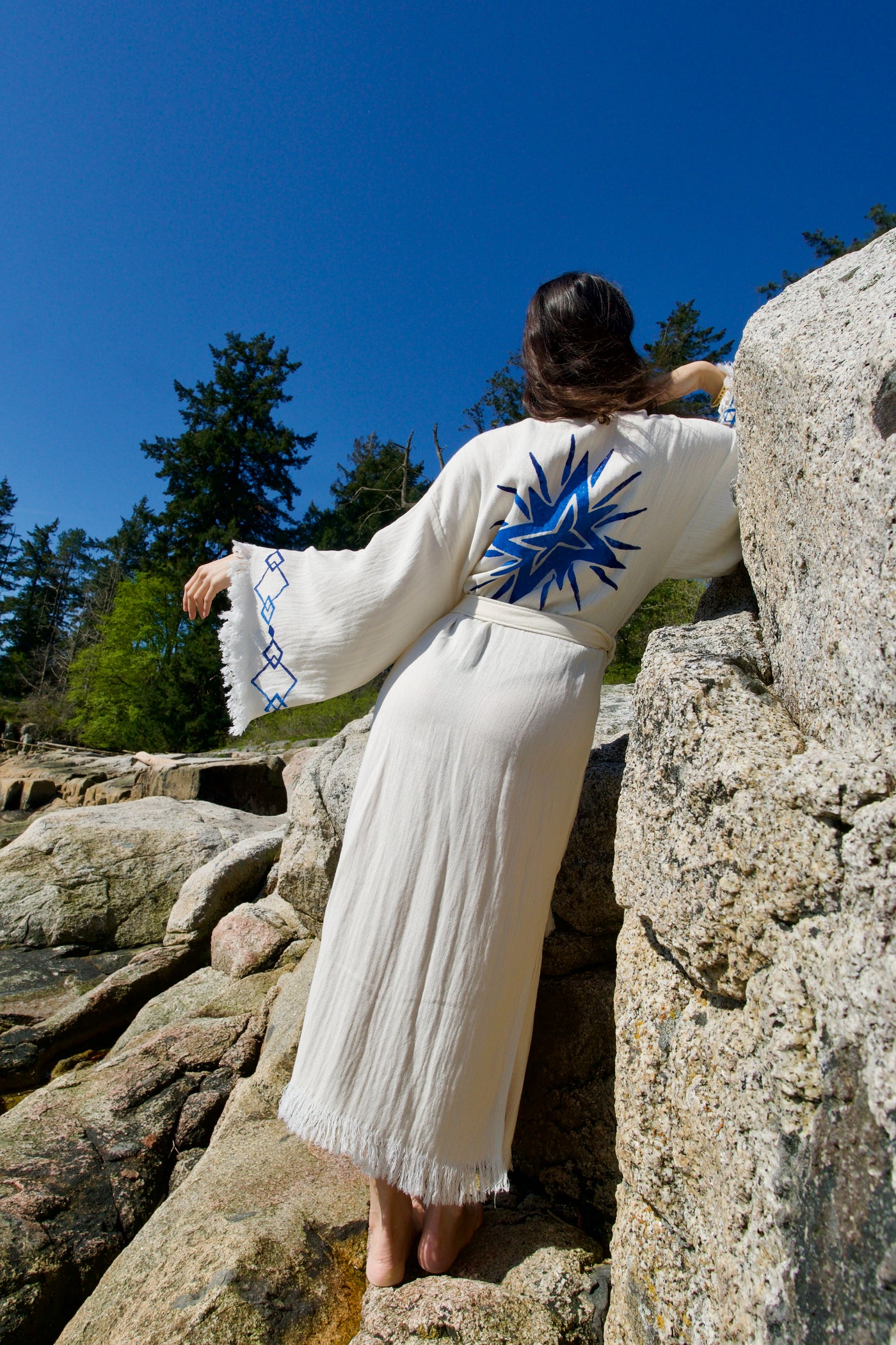 Luxury Handmade Organic Cotton Kimono