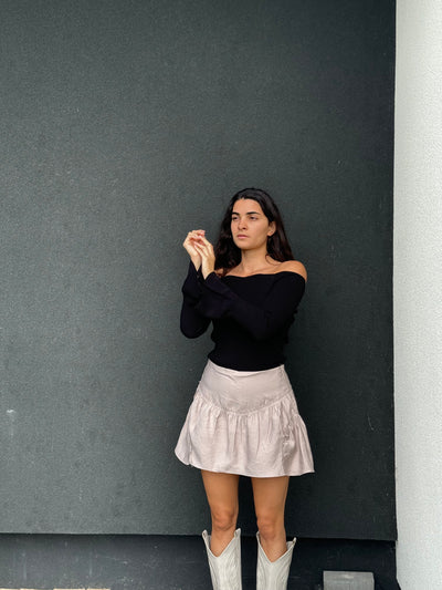 Chic Lacy Ruffle Mini Short Skirt