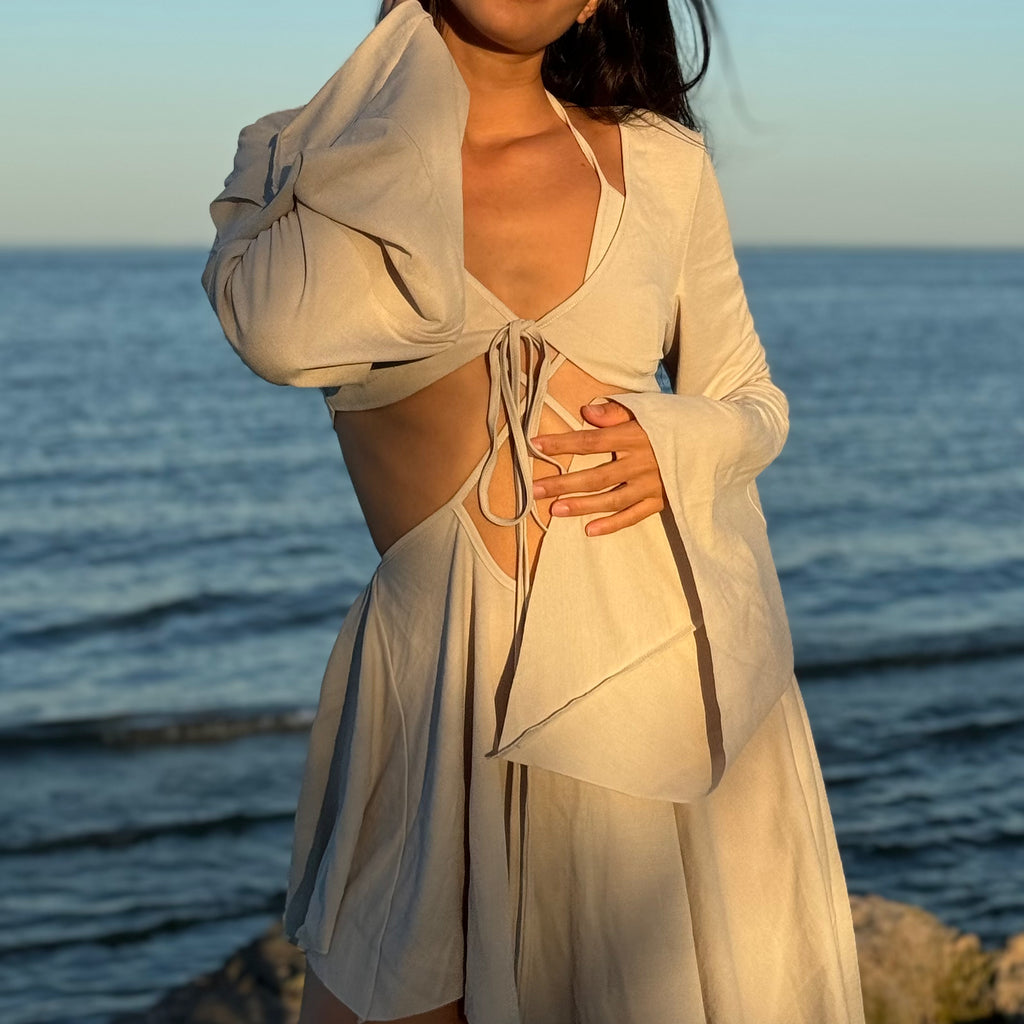 Beige Coachella Dress Set AstraWander Beige Coachella Dress Set AstraWander