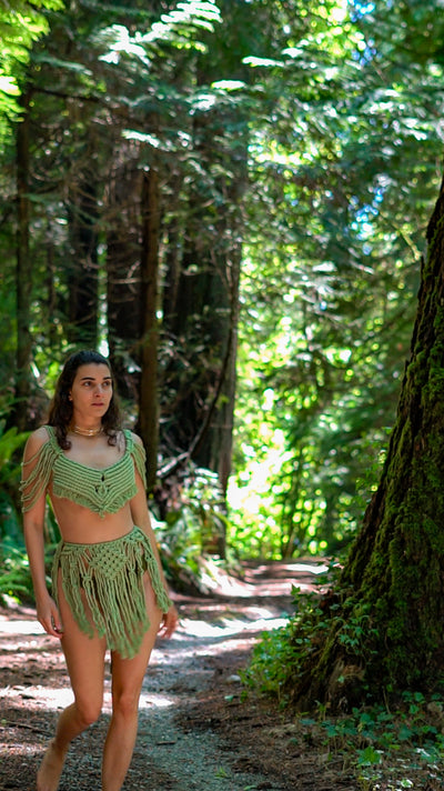 White Fairy Macrame Dress