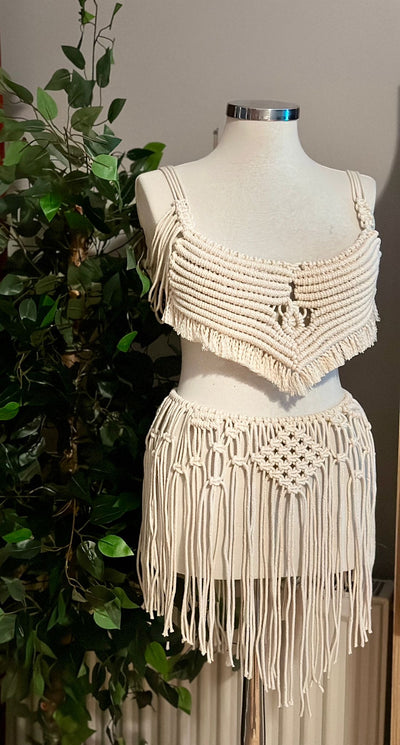White Fairy Macrame Dress