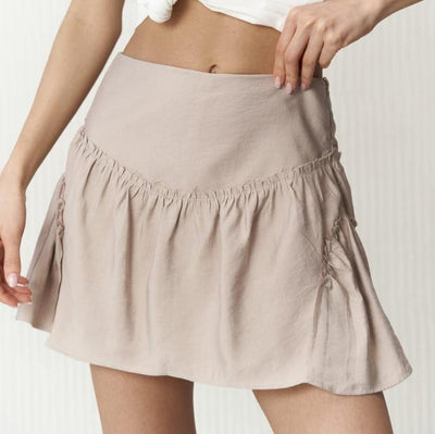 Chic Lacy Ruffle Mini Short Skirt
